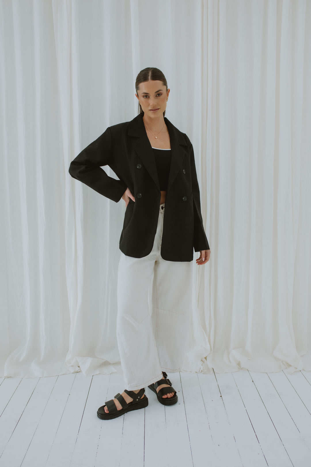 Bobbi Oversized Blazer Black